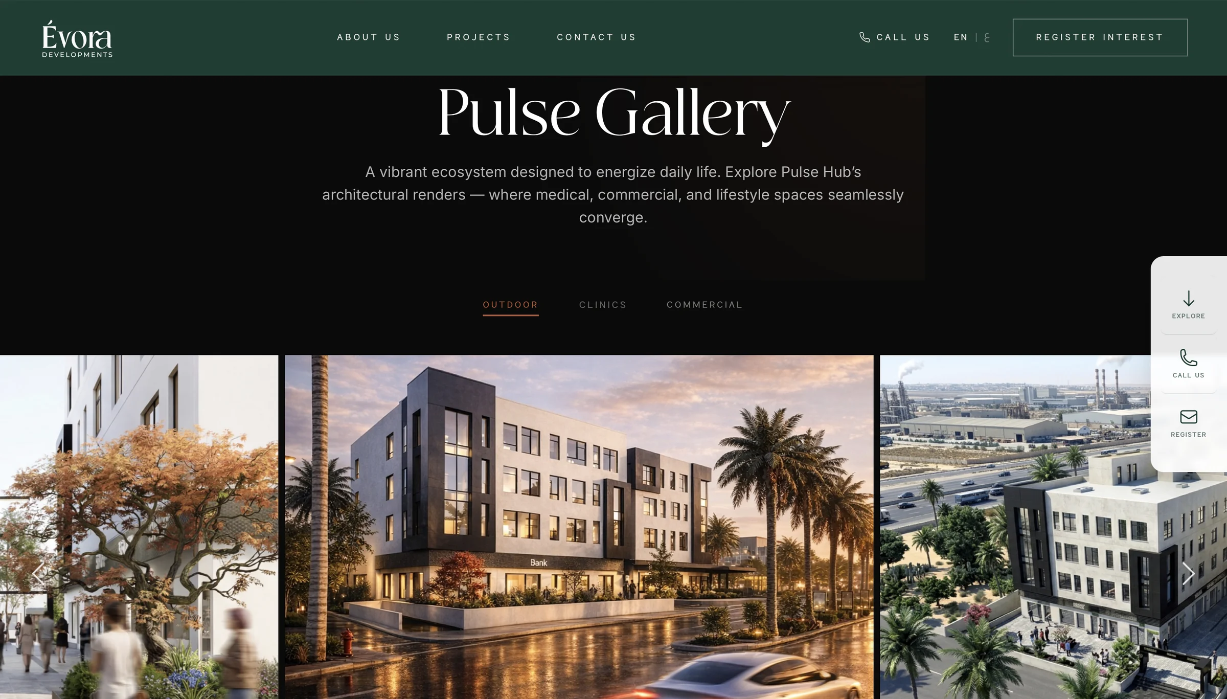 Évora Developments website